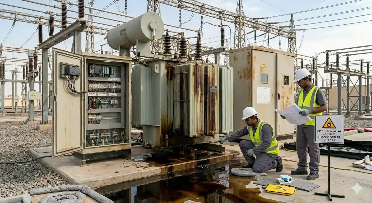 Transformer Oil Leakage